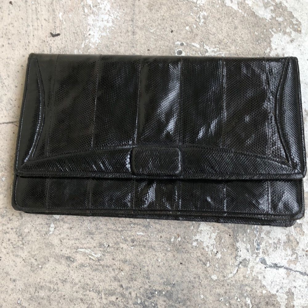 Vintage Snakeskin Clutch  